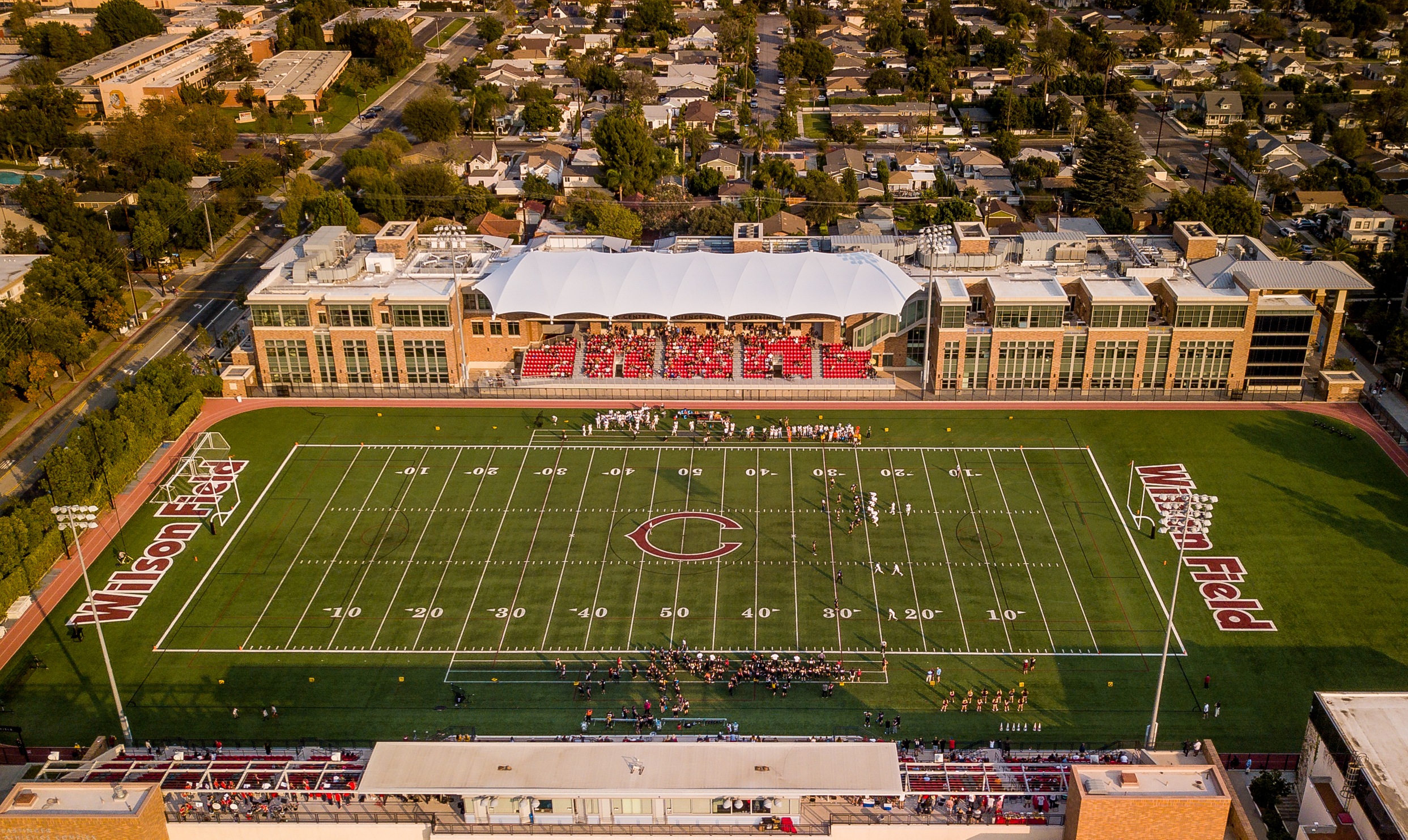 Overhead view of Wilson Field