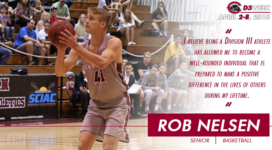 Rob Nelsen lines up a three-point shot.