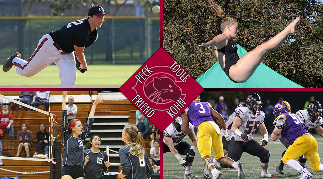 Four award winners pictured competing.