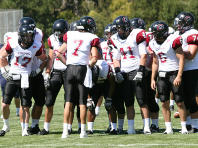 Chapman Football Game Notes (9/25/10)