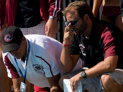 Coaches Dennis (left) and Eric Ploessel