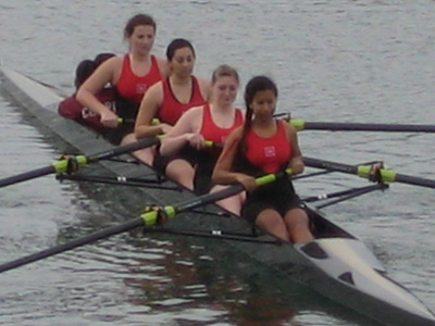 Doubles boat takes second in four-team event