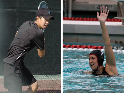 Clifford Yook (left) and Danielle Beintema