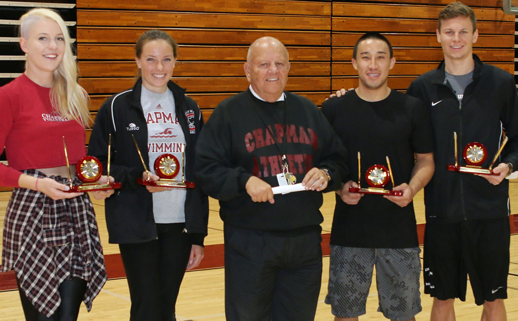 Chapman Athletics reveals five Senior Award recipients