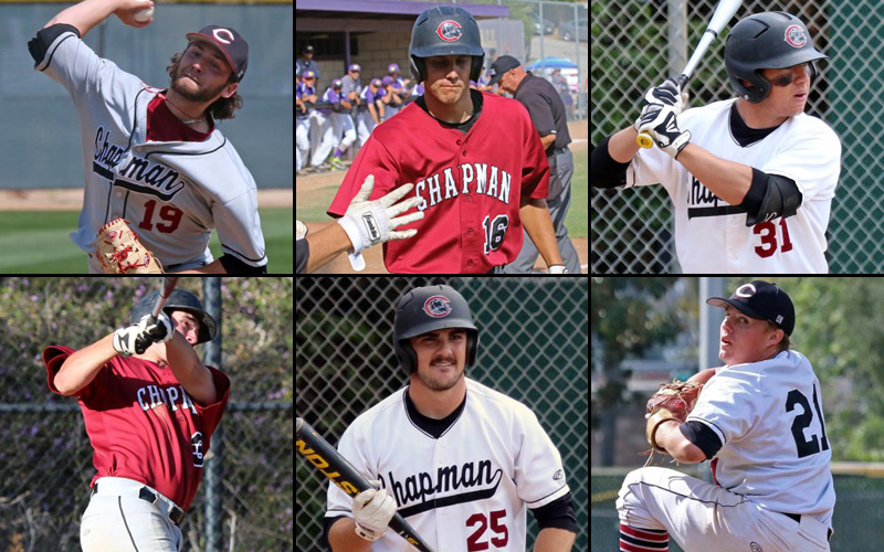 (clockwise from top-left) Travis McGee, Mark Saatzer, Andrew Carbajal, Braden Riddle, Connor Battaglia and Matt Gandy (Larry Newman Photography)