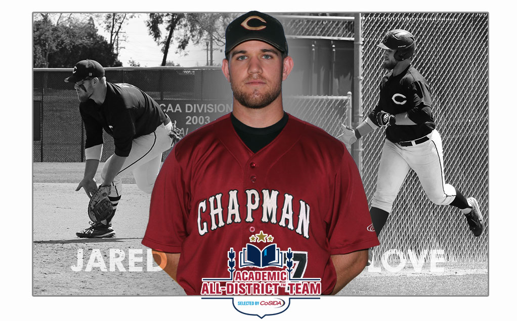 Love named to Academic All-District team