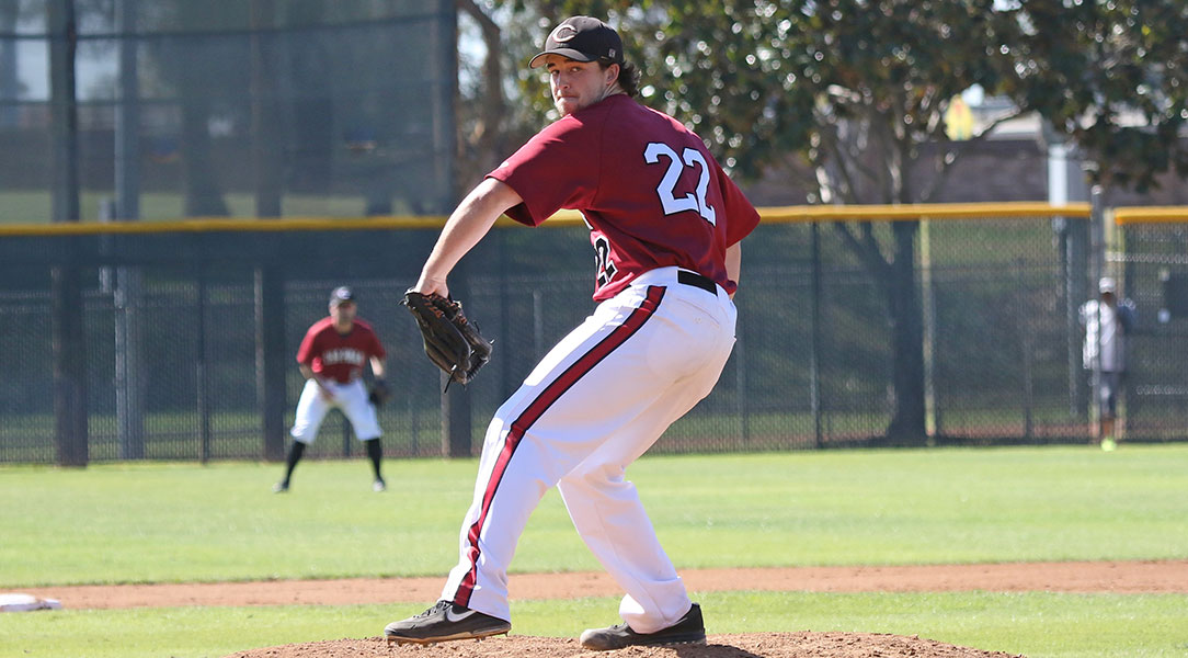 Tyler Peck delivers a pitch.