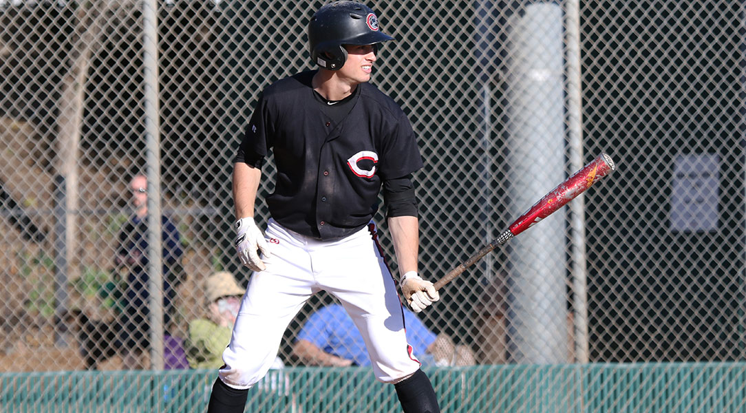 Tristan Kevitch anticipates the pitch.