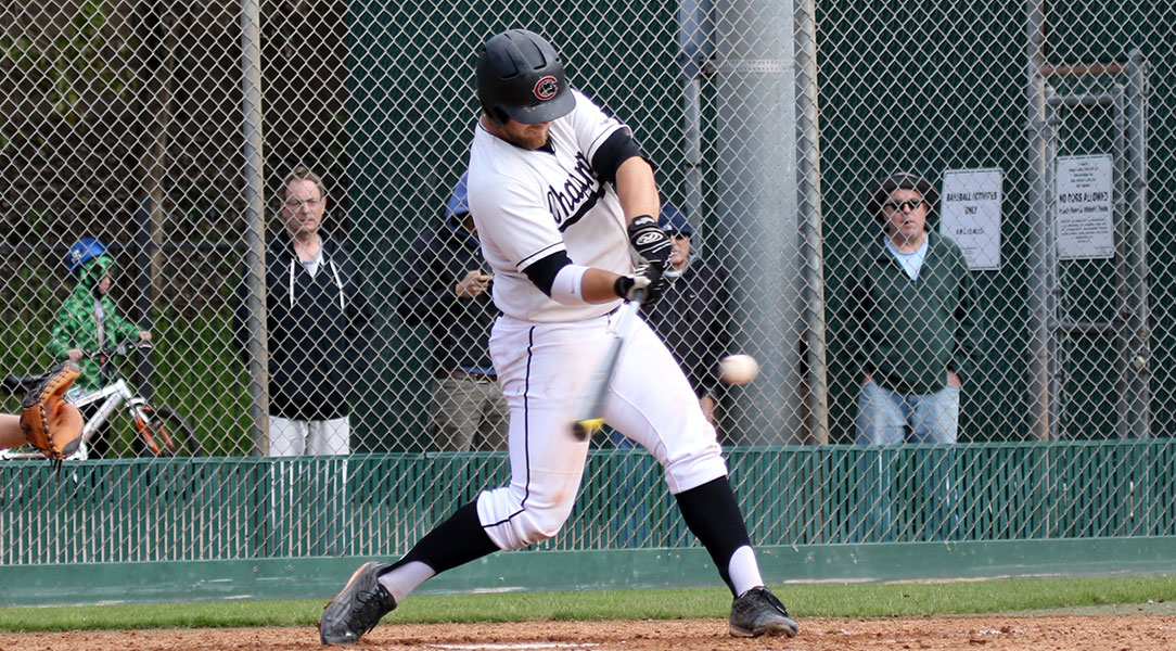Jared Love hits the ball.