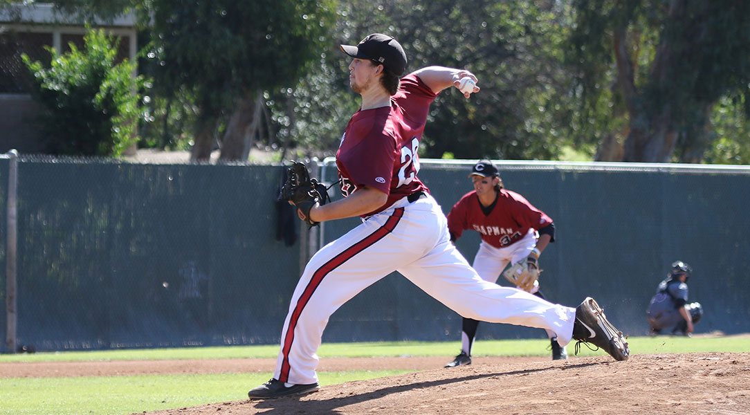 Tyler Peck winds up for a pitch.