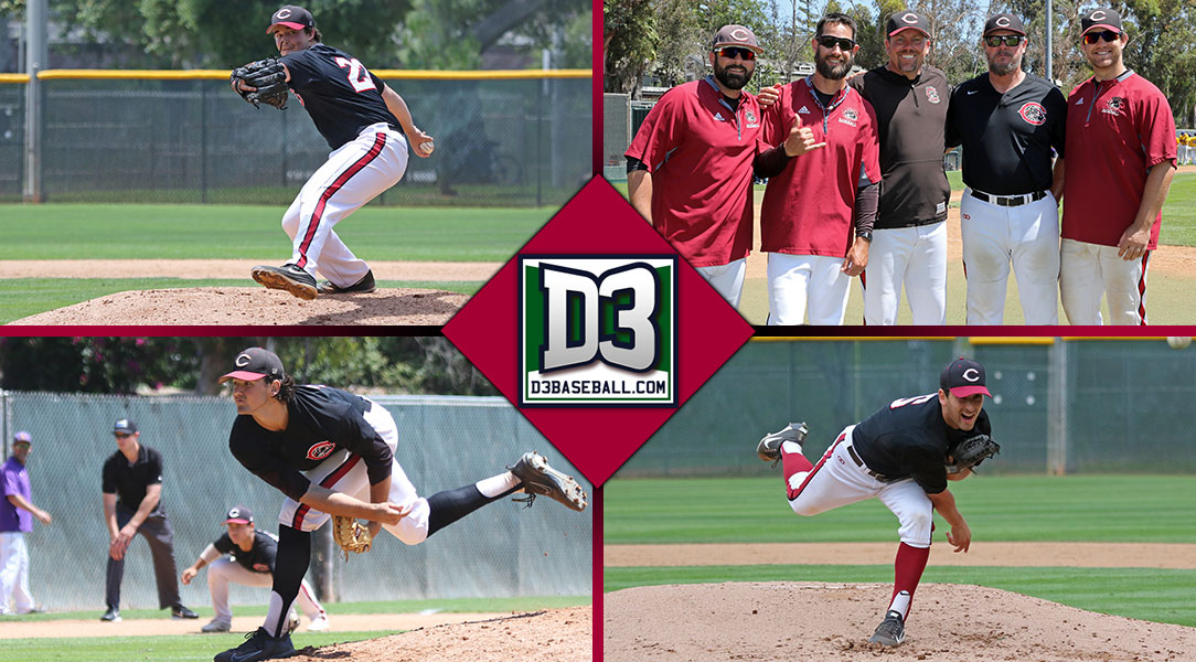 Four pictures: Tyler Peck, Chapman coaching staff, Nick Garcia, Jonathan Hernandez