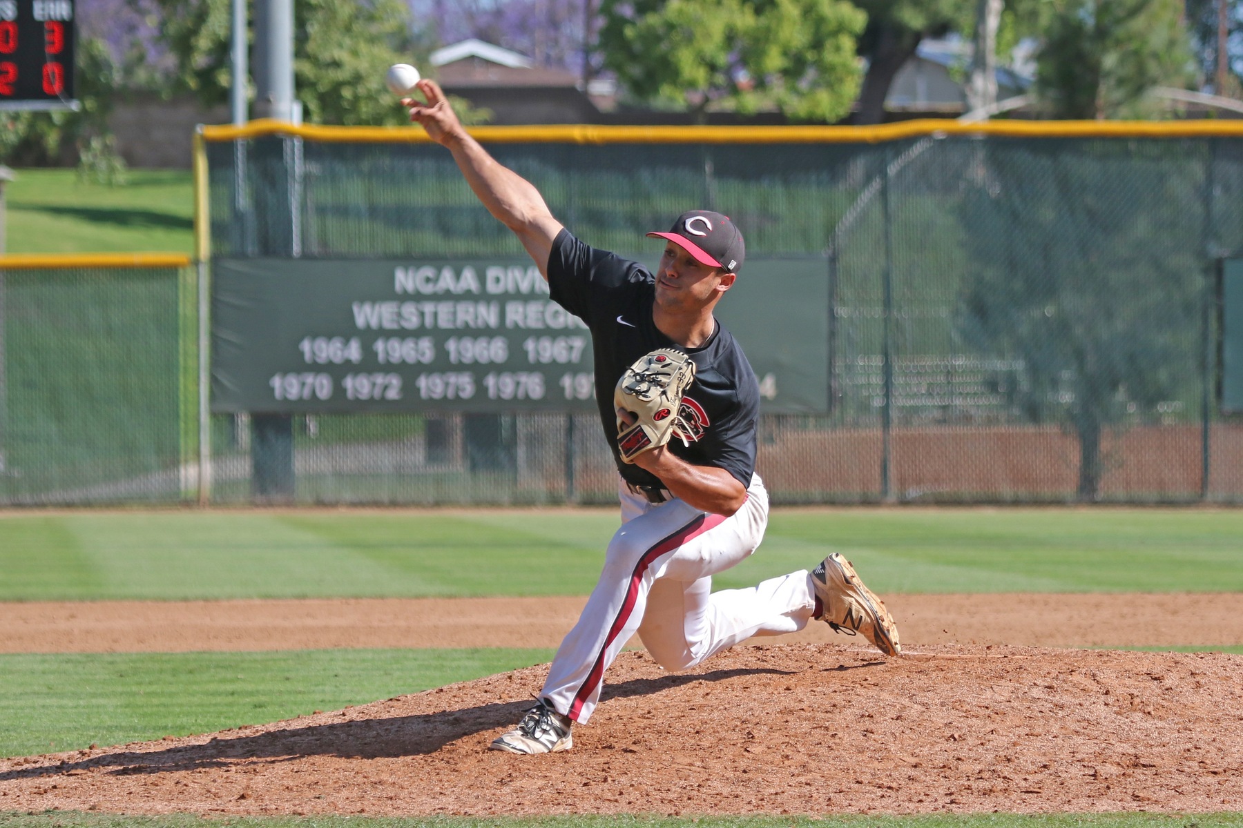 Cody Turner throws ball.