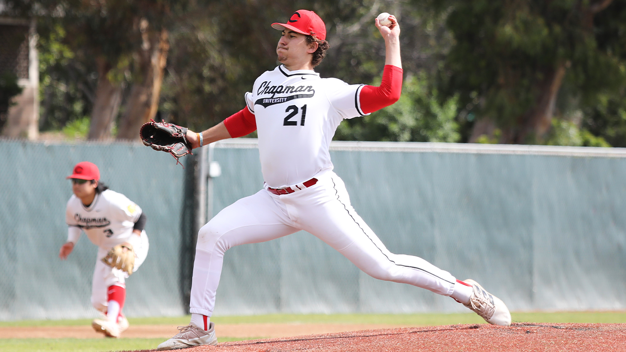 AJ Anzai pitches.