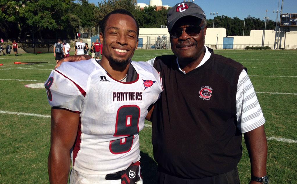 Jeremiah McKibbins (left) and Coach Bob Owens (right)