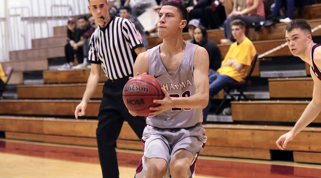 Josh Mendoza winds up for a shot.