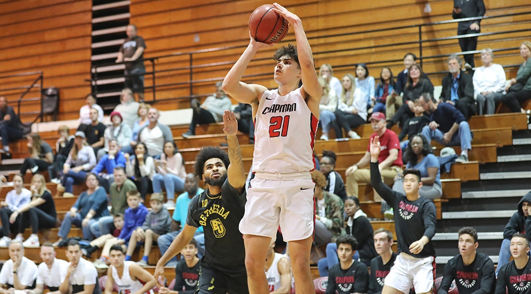Hayden Moore takes a shot.
