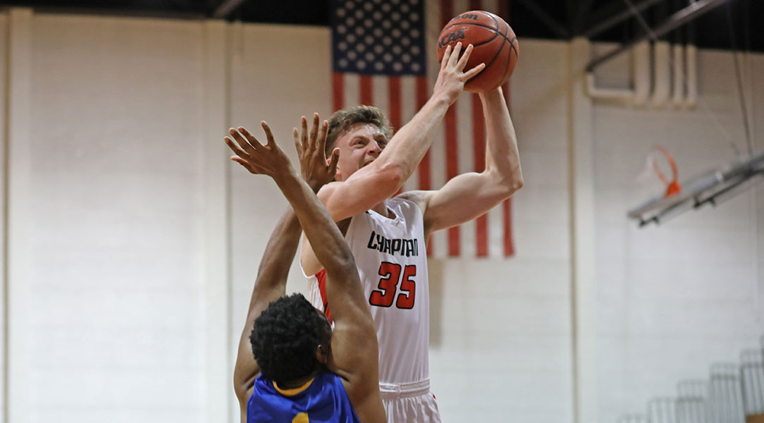 Chandler White goes up for a layup.