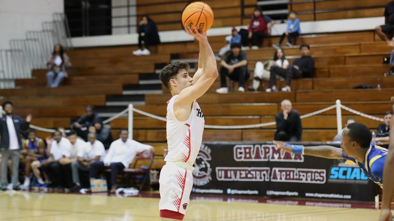 Jack Roggin shoots a jump shot.