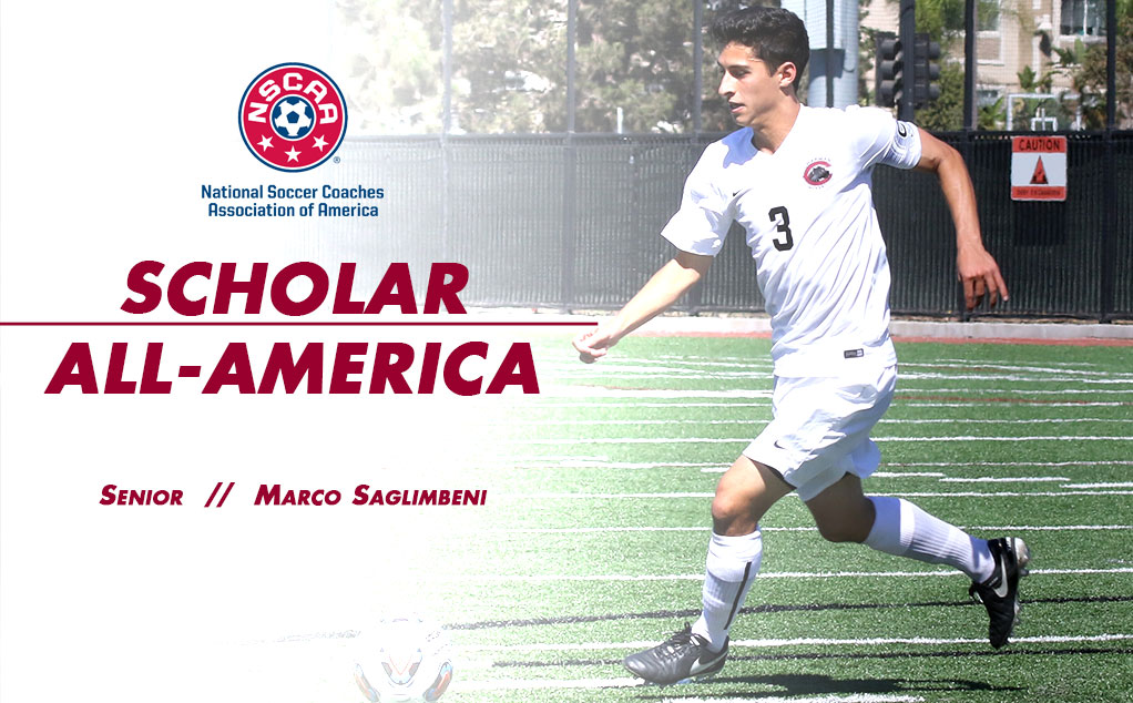 Saglimbeni honored again as NSCAA Scholar All-American