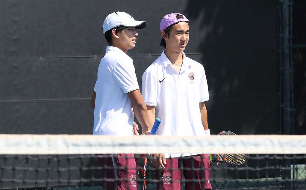 Darrus Lee and Len Kamemoto (photo by Larry Newman)
