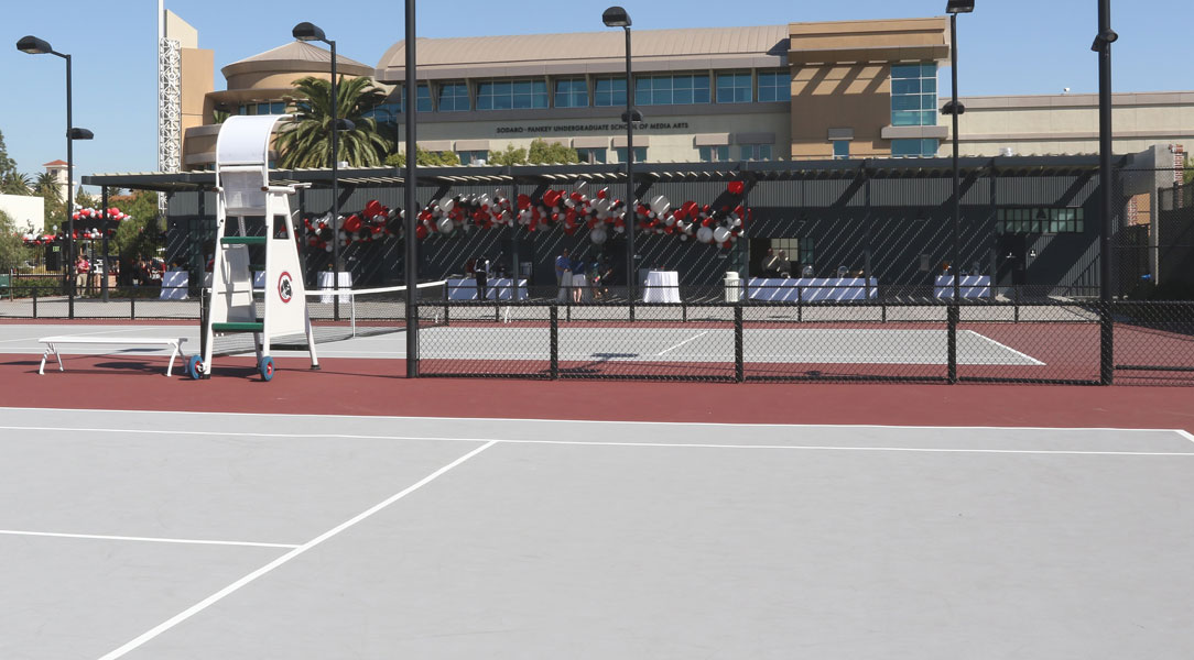 Courts 1 & 2 at the Lastinger Tennis Center.