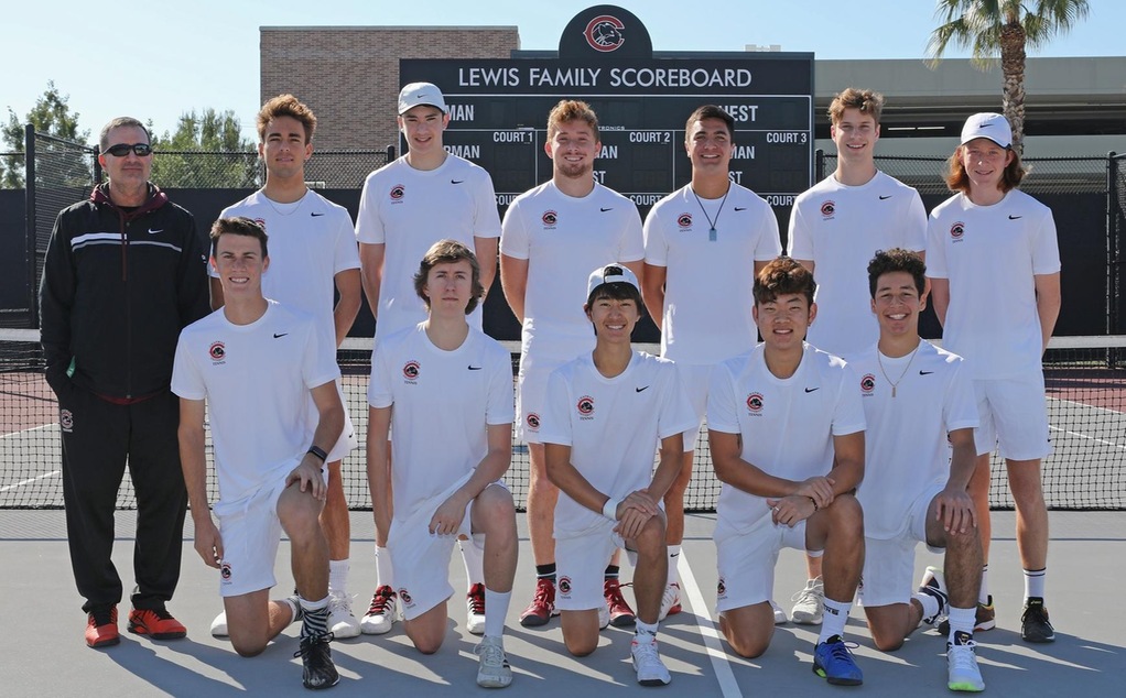 Men's tennis team photo.