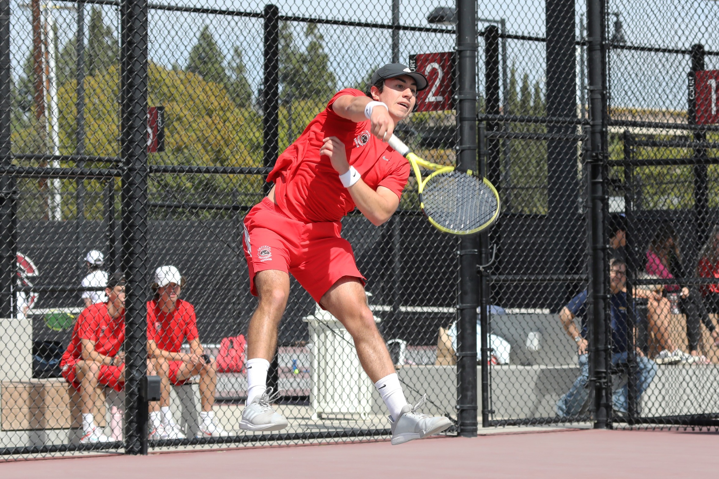 Tommy Hays serves.