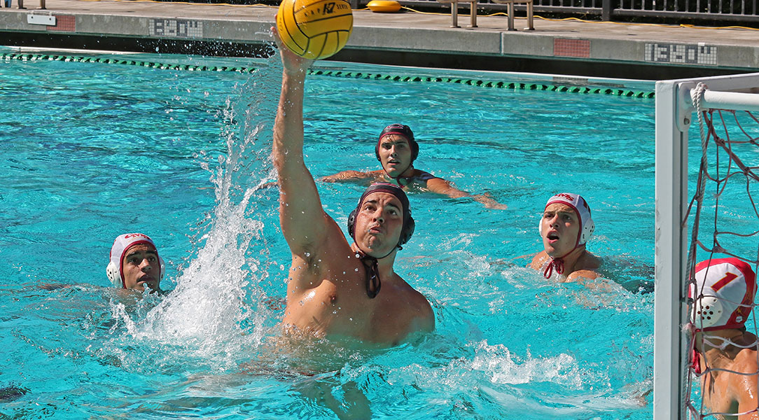 Vasil Halchev shoots the ball and scores a goal.