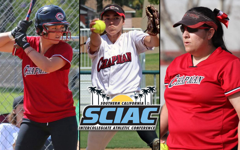 Trio of softballers named to All-SCIAC team