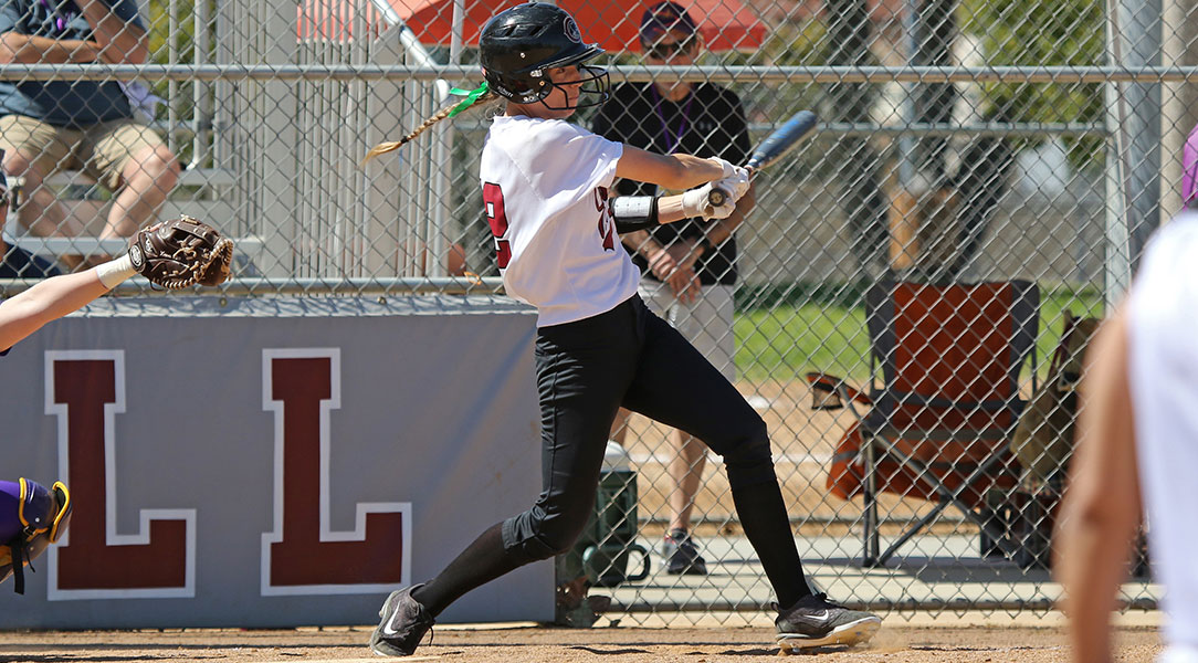 Christine Lo Verde hits the ball.