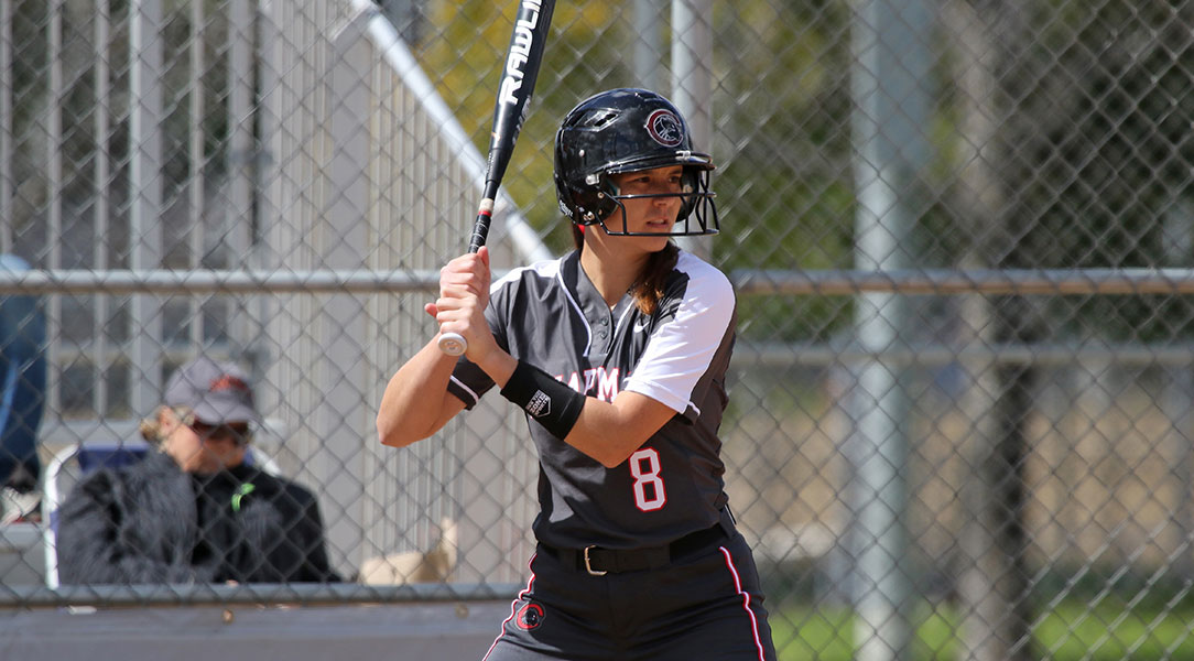 Samantha Whalen waits for a pitch.