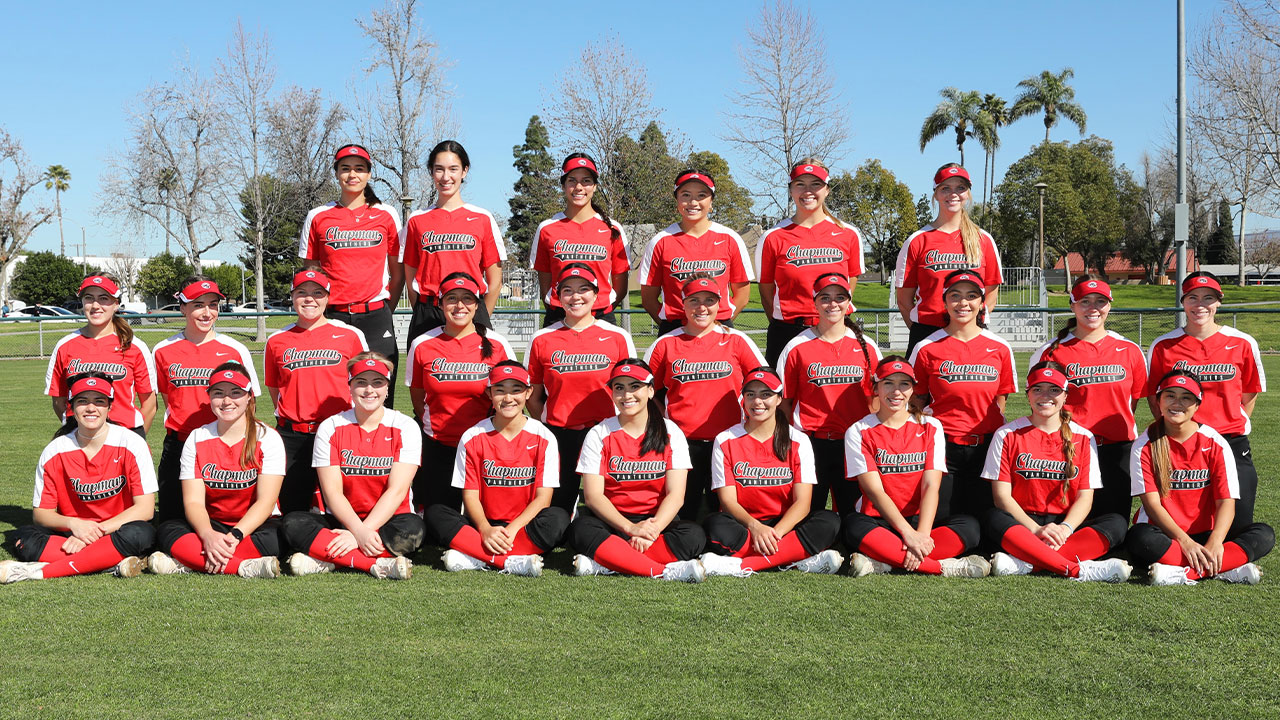 The 2023 Chapman softball team picture.