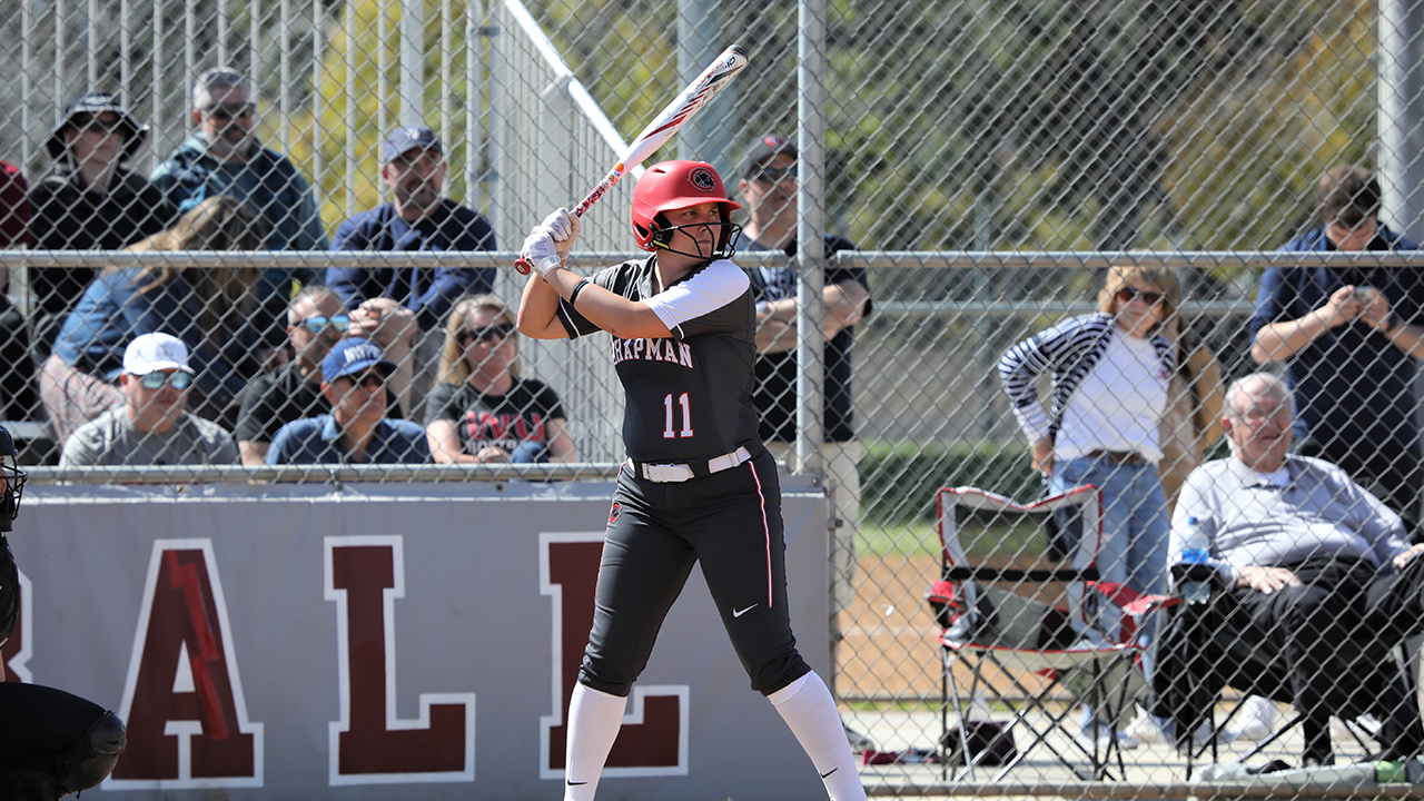 Morgan Lastinger stands in the box.