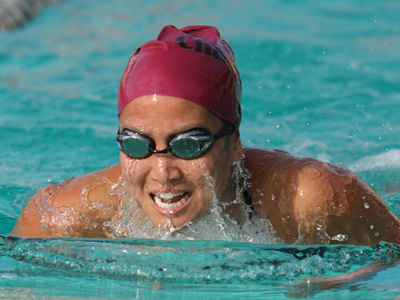 Case falls just short of school record in weekend meet