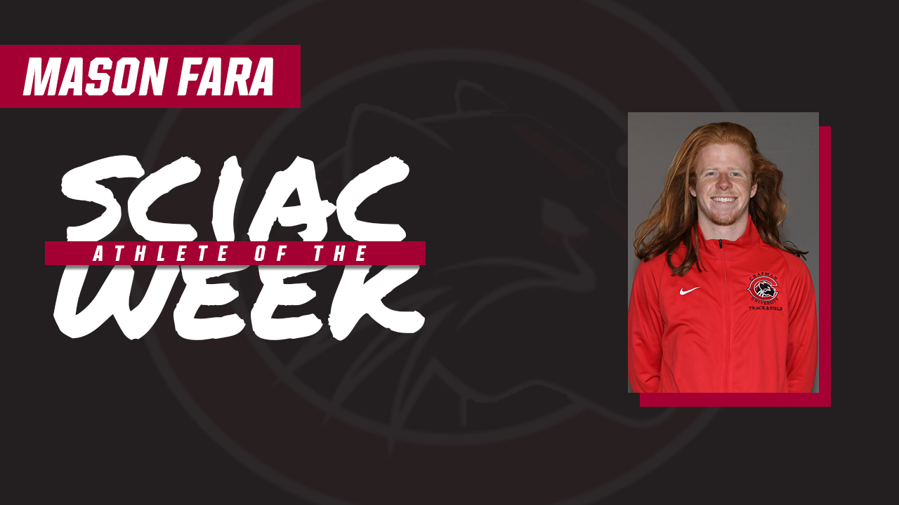Fara named SCIAC Men's Track Athlete of the Week