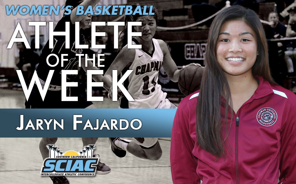 Fajardo notches second SCIAC weekly honor