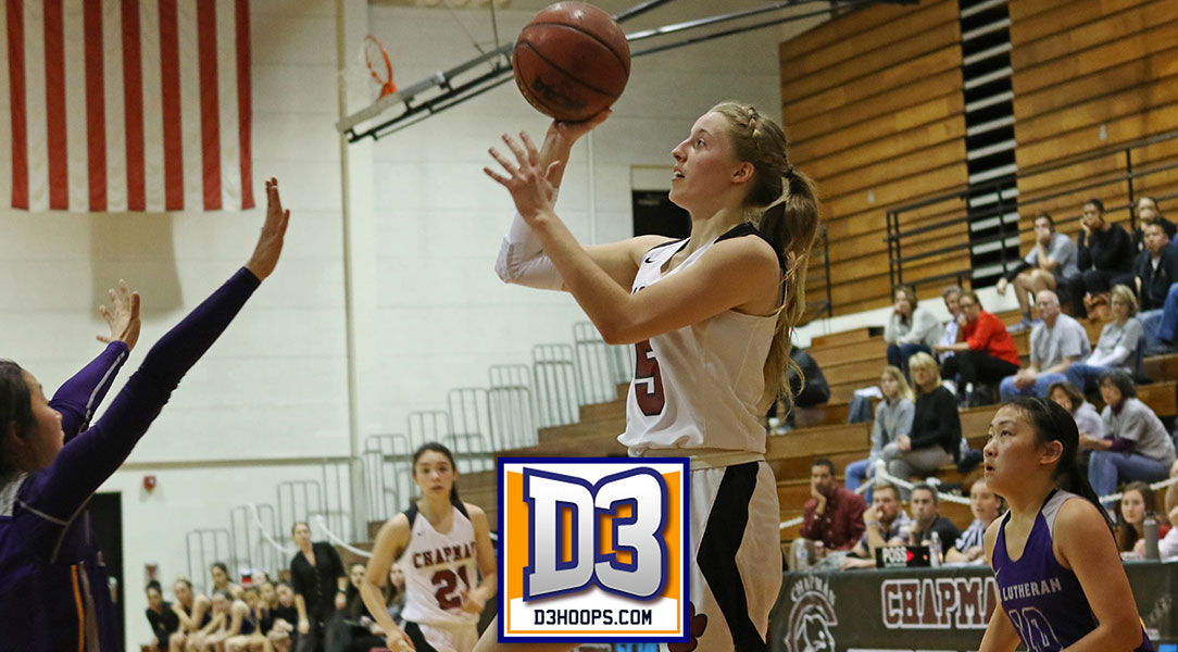Lucy Criswell shoots the ball.