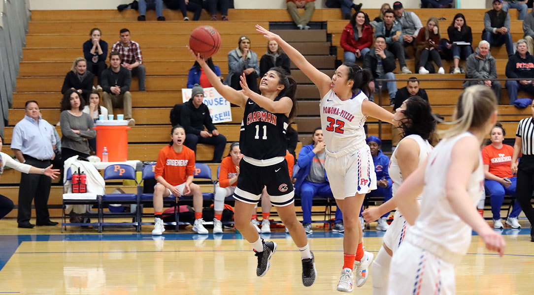 Jaryn Fajardo goes up for a layup.