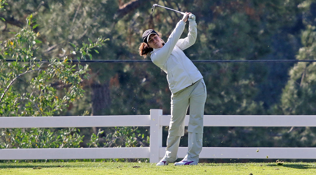 Haylie Bantle hits the ball.