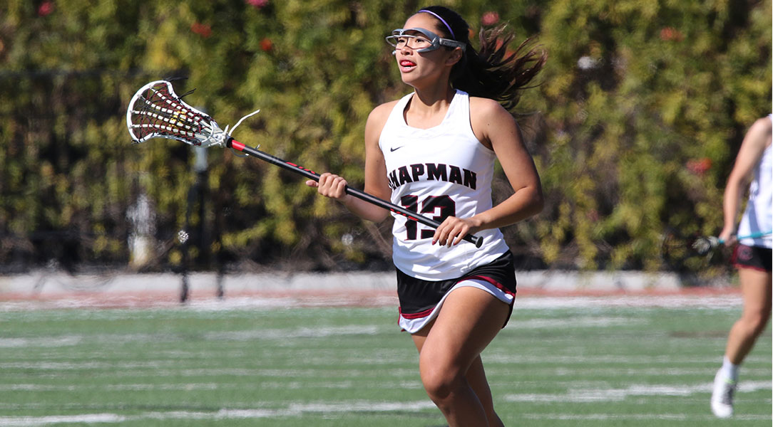 Danelle Lucero runs down the field.