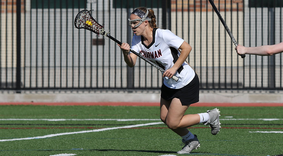 Danielle Zahn sprints toward the goal.