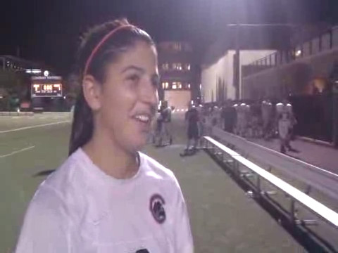 Val Sobol postgame interview (La Verne)