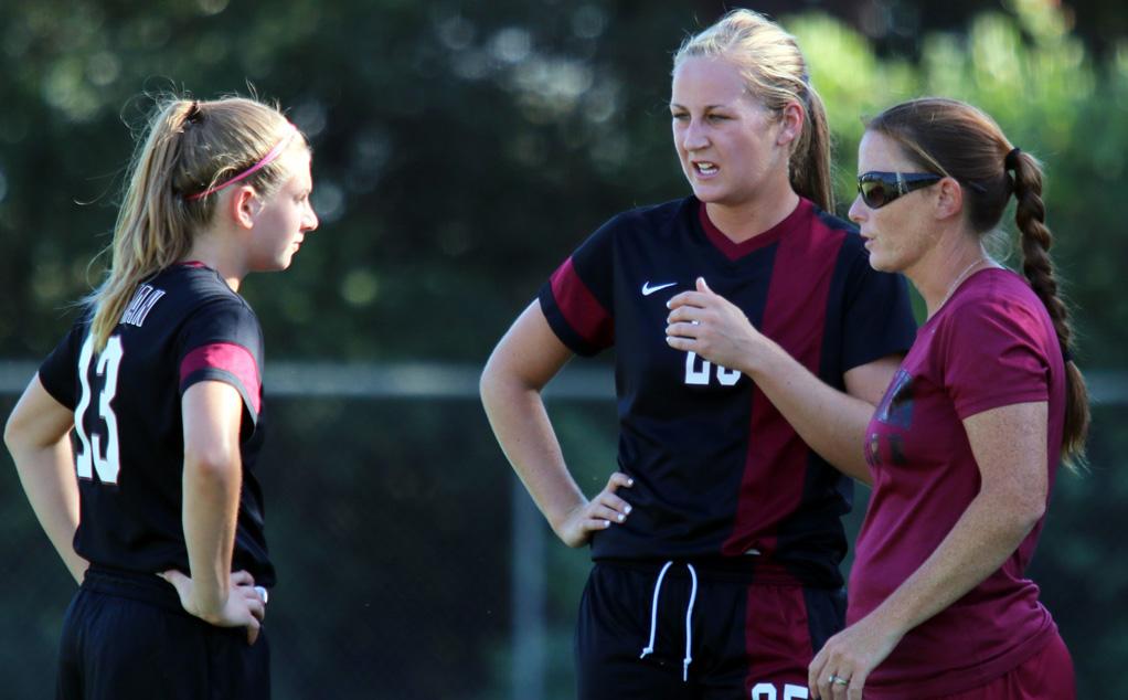 Right to Left - Rebeccah Bortz, Emma Danz, Courtney Calderon (Photo by Larry Newman)