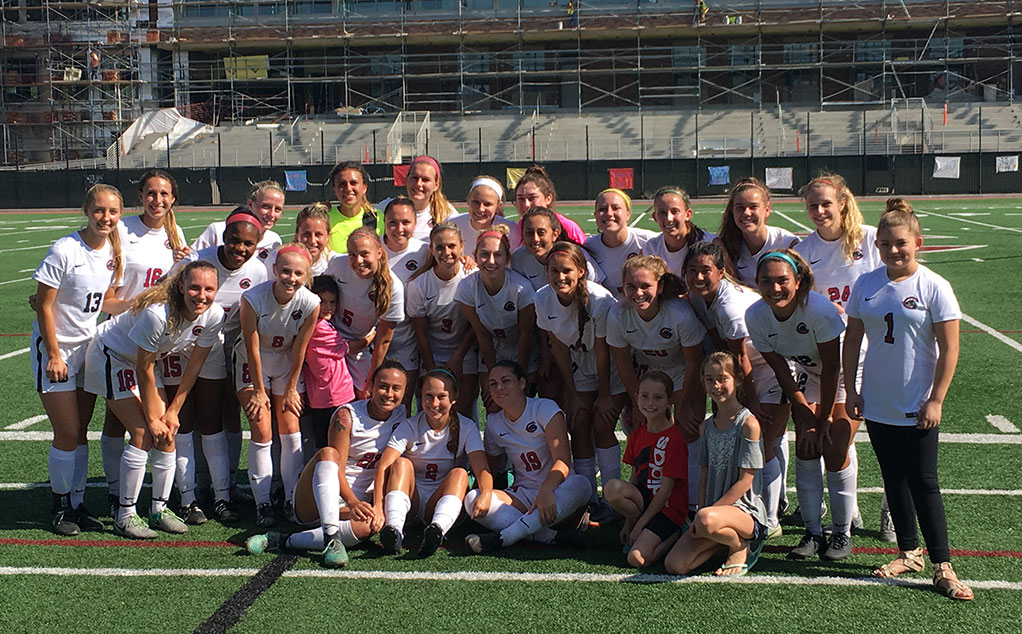 The team after Senior Day win
