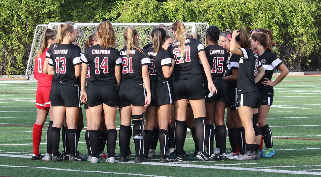 The Chapman women's soccer team.