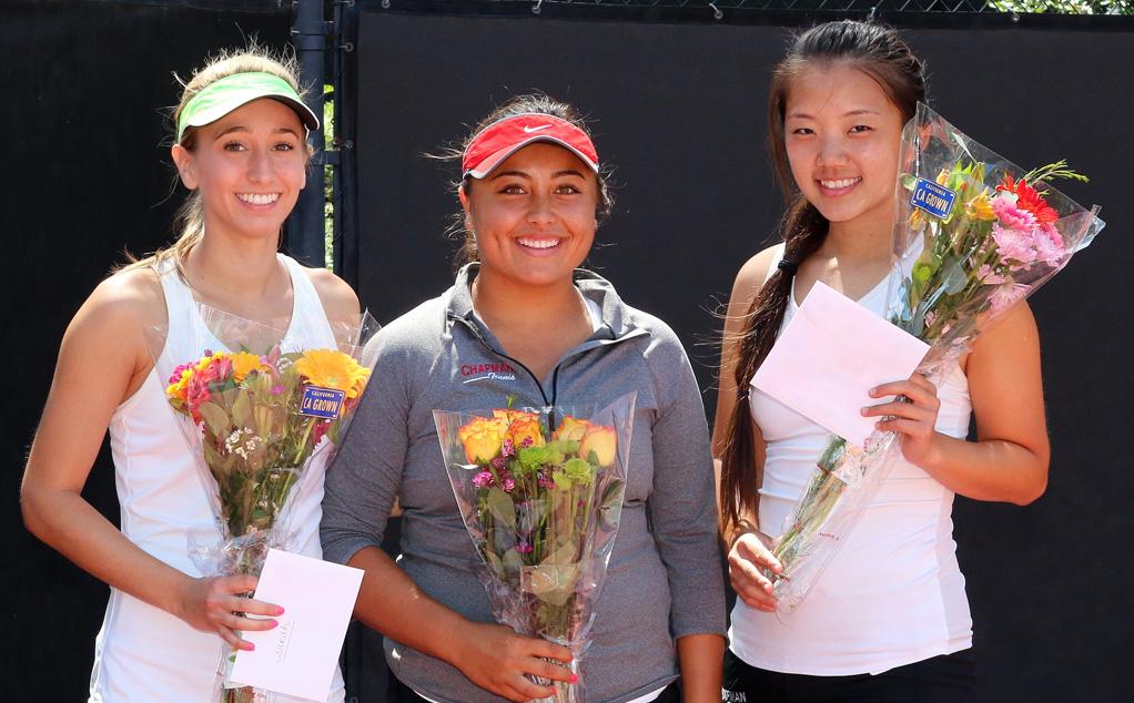 (from left) Sarah McDonald, Rachel Fox, Sophia Duong (Larry Newman Photography)