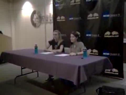 Coach Cahill and Alyssa Swatek Postgame Interview (Southwestern)
