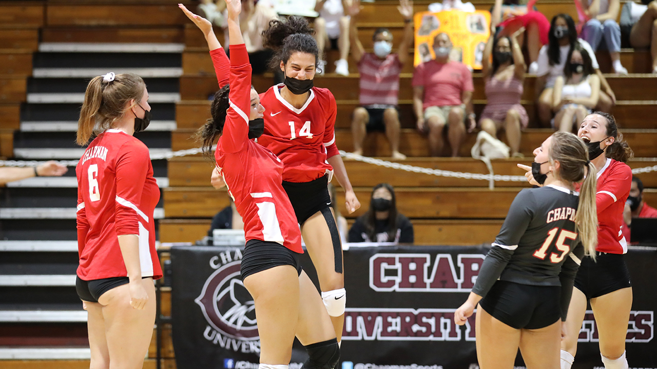 Chapman volleyball celebrates 