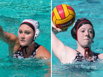 Sam Martin (left) and Juliana Botting