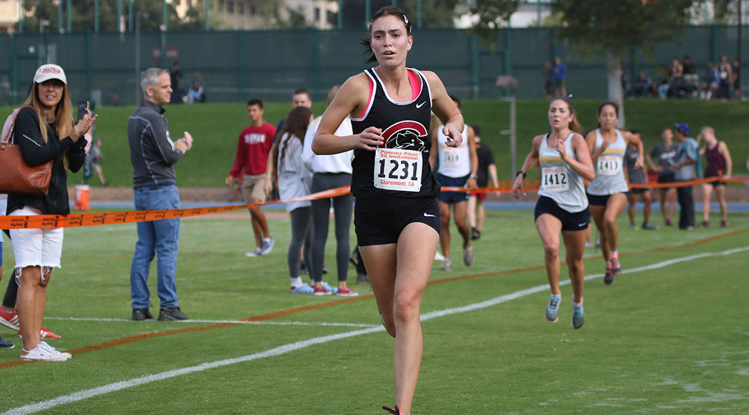 Arabella Reece crosses the finish line.